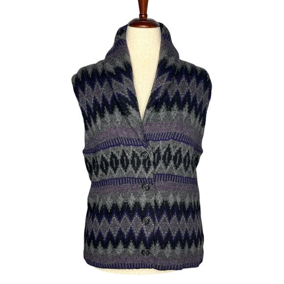 Lauren Ralph Lauren Sweaters - Lauren Ralph Lauren Sweater Vest Womens XL 100% Lambswool Southwestern Aztec